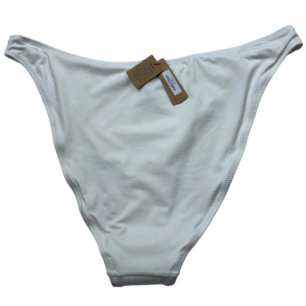 SKIMS Swim Cheeky Tanga Bottoms Lot of 2 Marble Almond Womens 2X